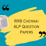 RRB Chennai ALP Question Papers